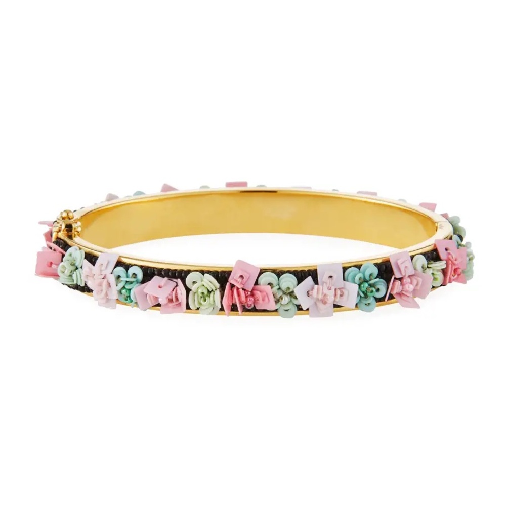 Mignonne Gavigan Petite Julia Floral Beaded Bangle Bracelet